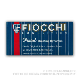 1000 Rounds of 9mm Leadless Ammo by Fiocchi - 123gr FMJTCEB