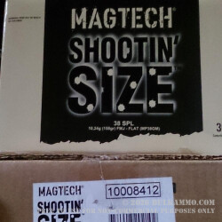300 Rounds of .38 Spl Ammo by Magtech Shootin' Size - 158gr FMJFN 300 Rounds of .38 Spl Ammo by Magtech Shootin' Size - 158gr FMJFN