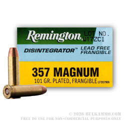 357 Mag Remington Disintegrator Frangible Ammo For Sale