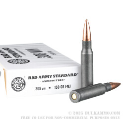 500 Rounds of .308 Win Ammo by Red Army Standard - 150gr FMJ