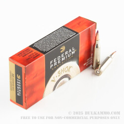 20 Rounds of .243 Win Ammo by Federal Vital-Shok - 70gr Nosler Ballistic Tip