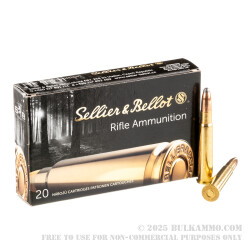 20 Rounds of .303 British Ammo by Sellier & Bellot - 180gr SP