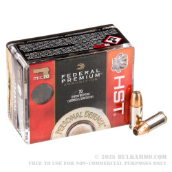 20 Rounds of 9mm Ammo by Federal Premium Personal Defense - 150gr HST JHP