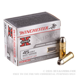 20 Rounds of .45 Long-Colt Ammo by Winchester - 225gr JHP