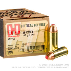 20 Rounds of .45 Long-Colt Ammo by Hornady - 185gr JHP