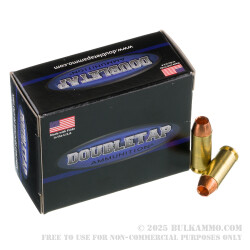 20 Rounds of 10mm Ammo by Doubletap - 125gr SCHP