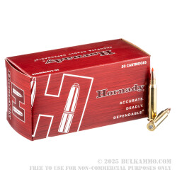 50 Rounds of .223 Ammo by Hornady - 55gr V-Max