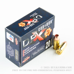 20 Rounds of .40 S&W Ammo by Corbon - 140gr DPX