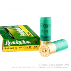 5 Rounds of 12ga Ammo by Remington Express -  #4 Buck