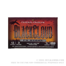 25 Rounds of 12ga Ammo by Federal - 1 1/4 ounce BBB