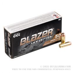 10mm - 180 Grain FMJ - Blazer Brass - 1000 Rounds