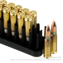 20 Rounds of 7.62x39 Ammo by Belom - 123gr FMJ