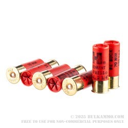 100 Rounds of 12ga Ammo by Hornady Varmint Express - #4 Buck