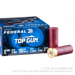 250 Rounds of 12ga Ammo by Federal - 1 ounce #8 shot