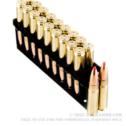 20 Rounds of .300 AAC Blackout Ammo by Hornady - 135gr FTX