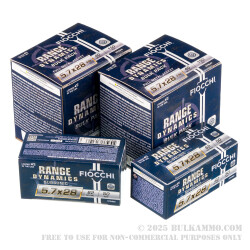 400 Rounds of 5.7x28mm Ammo by Fiocchi Combo Pack - 40gr FMJ & 62gr FMJ