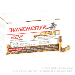 222 Rounds of .22 LR Ammo by Winchester - 36gr CPHP