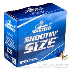 250 Rounds of .380 ACP Ammo by Magtech - 95gr FMJ