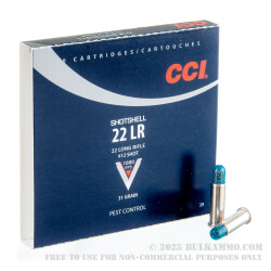 200 Rounds of .22 LR Ammo by CCI - 31gr #12 Shot