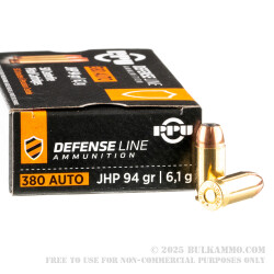 1000 Rounds of .380 ACP Ammo by Prvi Partizan - 94gr JHP