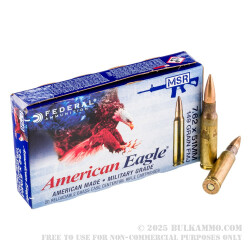 500  Rounds of 7.62x51mm Ammo by Federal - 149gr FMJ