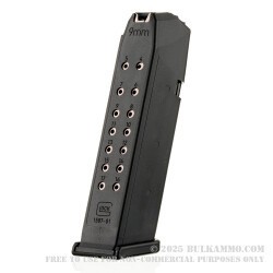 Factory Glock 17rd G17/19/26/34/45/47 Magazine - 9mm - Black - Pack of 5