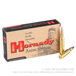 20 Rounds of .308 Win Ammo by Hornady Interlock - 165gr SP