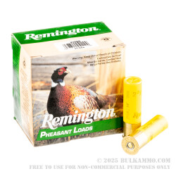 25 Rounds of 20ga Ammo by Remington Pheasant Loads - 1 ounce #4 shot