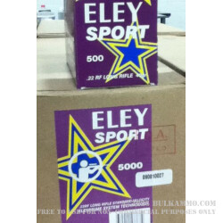5000 Rounds of .22 LR Ammo by Eley Sport - 40gr LRN