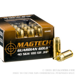 20 Rounds of .40 S&W Ammo by Magtech - 180gr JHP