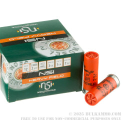 250 Rounds of 12ga Ammo by NobelSport - 1 1/4 ounce #7 1/2 - Lead Shot