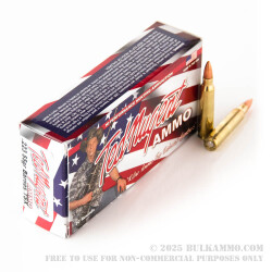 20 Rounds of .223 Ammo by Ted Nugent Ammo - 55gr TSX