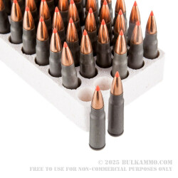 50 Rounds of 7.62x39mm Ammo by Hornady - 123gr SST