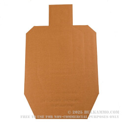 IPSC Cardboard Silhouette Targets - 100 Pack