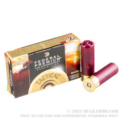 5 Rounds of 12ga Ammo by Federal LE Tactical -  00 Buck