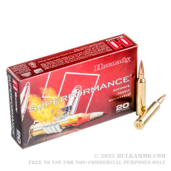 20 Rounds of 7mm Rem Mag Ammo by Hornady Superformance - 139gr SST