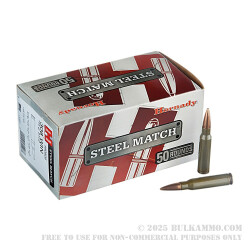 50 Rounds of .308 Win Ammo by Hornady - 155gr HPBT