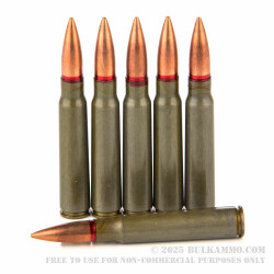 20 Rounds of 8 mm Mauser Ammo by Romanian Surplus - 150gr FMJ