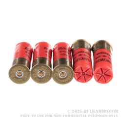 5 Rounds of 12ga Ammo by Winchester Ranger - 00 Buck 8 Pellets Low Recoil