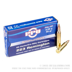 1000 Rounds of .223 Ammo by Prvi Partizan - 55gr FMJ