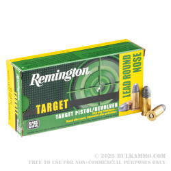 50 Rounds of .38 S&W Ammo by Remington - 146gr LRN