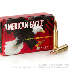 30 Rounds of .223 Ammo by Federal - 55gr FMJBT