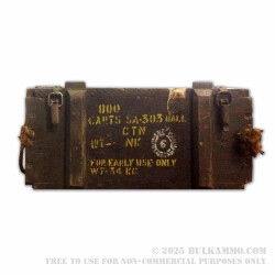 800 Rounds of .303 British Ammo by Military Surplus - 174 grain FMJ