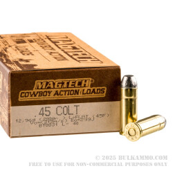 50 Rounds of .45 Long-Colt Ammo by Magtech - 200gr LFN