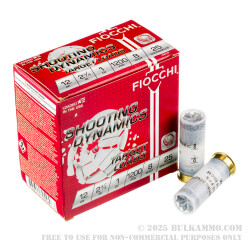 25 Rounds of 12ga Ammo by Fiocchi - 1 ounce #8 shot