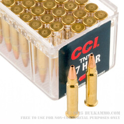 50 Rounds of .17HMR Ammo by CCI - 17gr HP