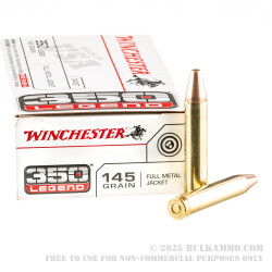 200 Rounds of .350 Legend Ammo by Winchester USA - 145gr FMJ