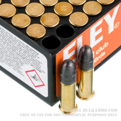 50 Rounds of .22 LR Ammo by Eley Club - 40gr LRN