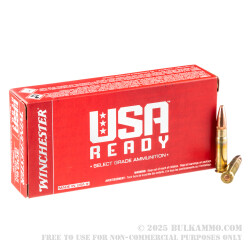 200 Rounds of .300 AAC Blackout Ammo by Winchester USA Ready - 125gr OT