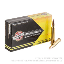 20 Rounds of .300 Win Mag Ammo by Black Hills Gold - 180gr TSX